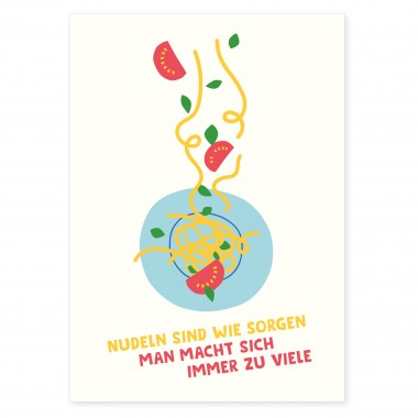 6er Set Postkarten mit Spruch aus Recyclingpapier