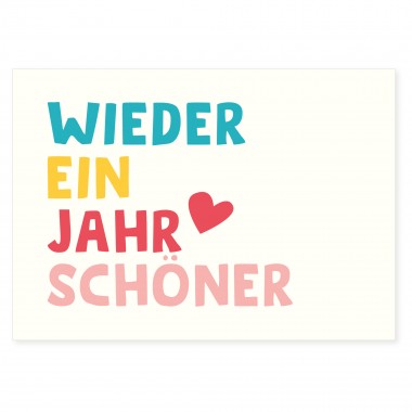 6er Set Geburtstagskarten - 6 Postkarten zum Geburtstag aus Recyclingpapier