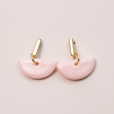 nathys_illustration Ohrringe "butter rose" 1cm hoch 1,5 cm breit