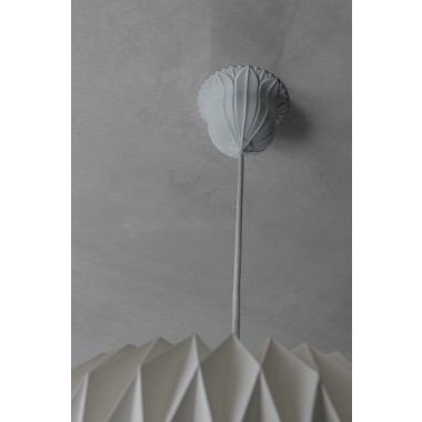 canopie® - Lampenbaldachin – Blüte Nr. 1 Gipsweiß