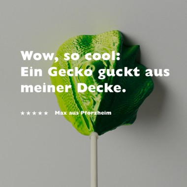 canopie® - Lampenbaldachin - Chamäleon Duo Gelb-Grün