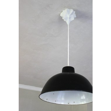 canopie® - Lampenbaldachin – Gipsweiß Türkis