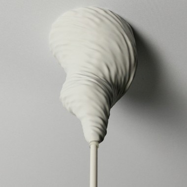 canopie® - Lampenbaldachin – Twister Gipsweiß