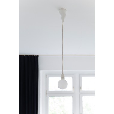 canopie® - Lampenbaldachin – Twister Gipsweiß