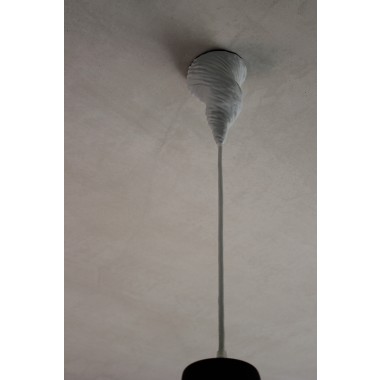 canopie® - Lampenbaldachin – Twister Gipsweiß