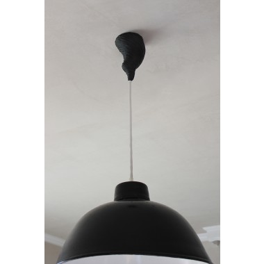 canopie® - Lampenbaldachin – Twister Mattschwarz