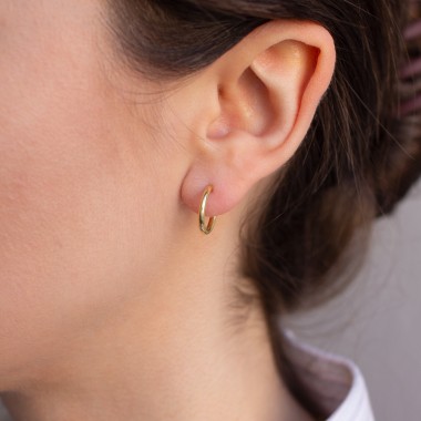 Classic Hoops Small | Ohrringe aus Gold Vermeil | Paeoni Colors