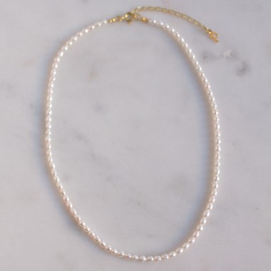 Classic Pearl Necklace | Halskette aus Süßwasserperlen | Paeoni Colors
