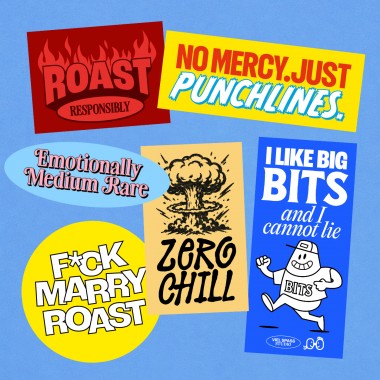 Comedy Stickerset, 10 Stück – Viel Spass Studio
