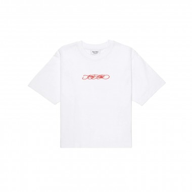 Hand-Cropped Script T-Shirt – Damen – hey hey studios