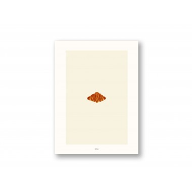 Croissant Kunstdruck A4 - SANS.