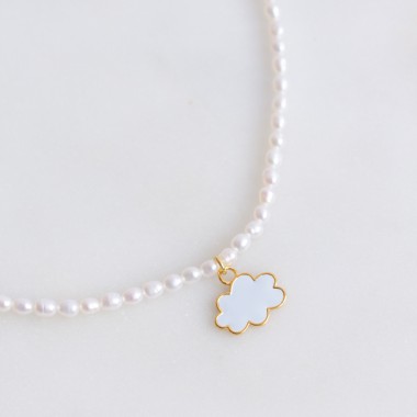 Cloud Pearl Necklace | Halskette aus Süßwasserperlen | Paeoni Colors