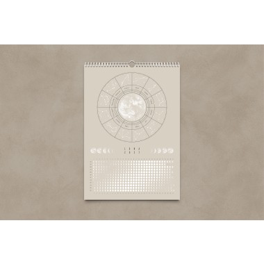 Mondkalender 2027 Beige // ShellyCreates