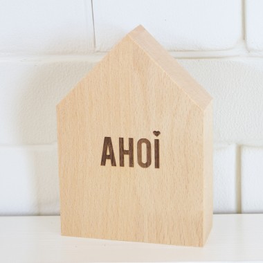 2er Set Deko-Holzhäuschen Ahoi