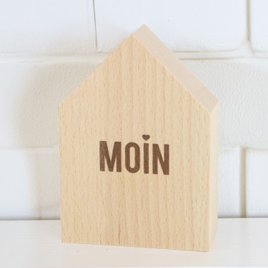 2er Set Deko-Holzhäuschen Moin