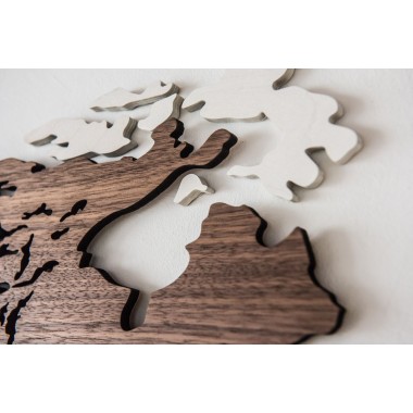 TERRA CASA -Weltkarte aus Holz