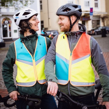 Fahrrad Warnweste Bunter Hund - antoniaberndt