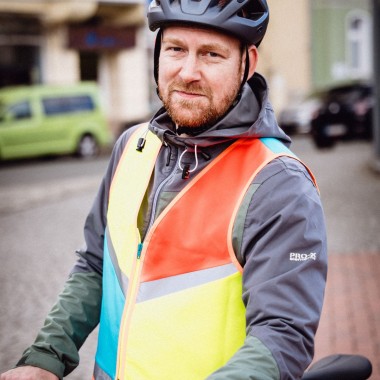 Fahrrad Warnweste Bunter Hund - antoniaberndt