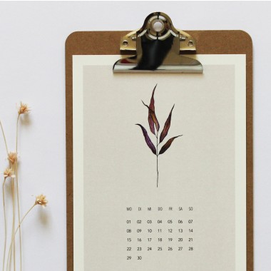 Botanik-Kalender 2022, DIN A5, Pflanzenkalender, Blumenkalender - SANS.