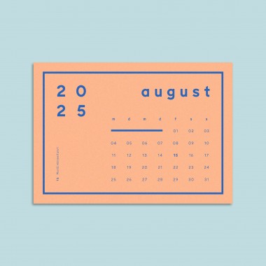 Postkartenkalender Nr. 01 inkl. Kartenhalter aus Holz / ab sofort / Frau Rippe