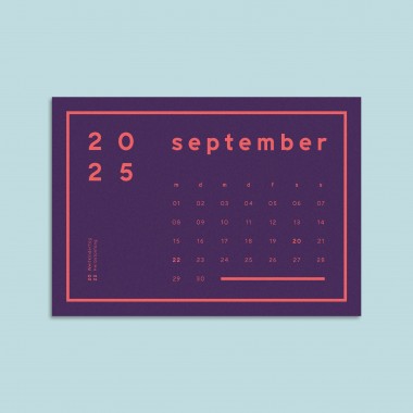 Postkartenkalender Nr. 01 inkl. Kartenhalter aus Holz / ab sofort / Frau Rippe