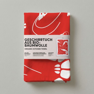 Geschirrtuch - Bio-Baumwolle - Scampis 