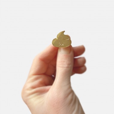 Ansteckpin Goldener Drop – Brunhilda