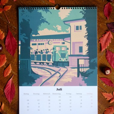 Halle Kalender 2026 - DIN A3 | ostkarte