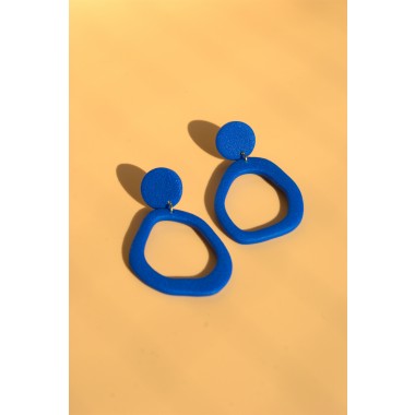 Ipanema | Blaue Statement-Ohrringe | Santoclay