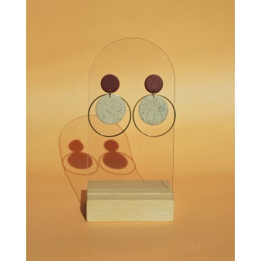 Ipanema | Lila Statement-Ohrringe | Santoclay