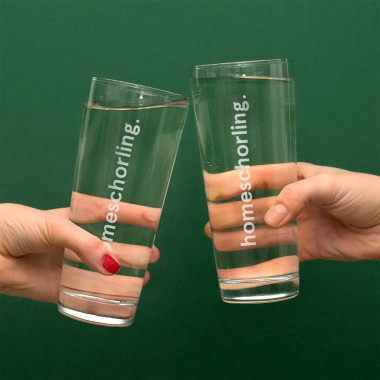 "homeschorling" Schorle-Glas
