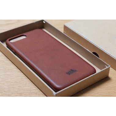 iPhone 8 / 7 PLUS Leder Hülle, Back Cover (Vegetable tanned leather)