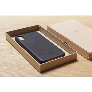 iPhone X Leder Schutzhülle, Back Cover (Vegetable tanned leather)