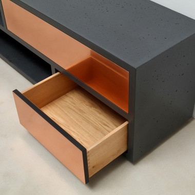 Beton-Sideboard Copperbox