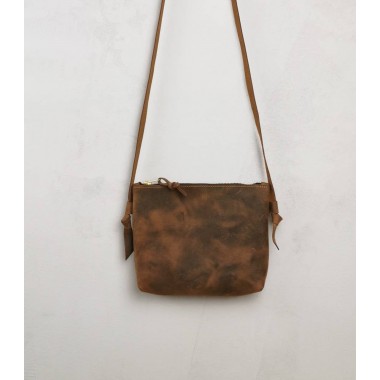 BSAITE / Braune Leder Handtasche / Crossbody Bag