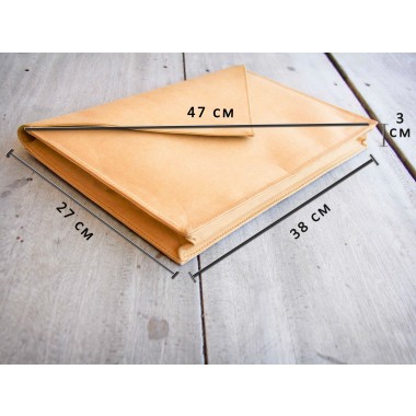 Laptop Hülle 15 " - 16 " Zoll aus Kraft Papier mit Magnetverschluss