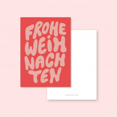 Illustrierte Weihnachtskarten im 4er Set / A6 Postkarten / Svea Hansohn Illustration