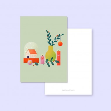 Illustrierte Weihnachtskarten im 4er Set / A6 Postkarten / Svea Hansohn Illustration
