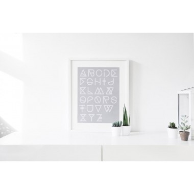 nahili A3 ARTPRINT / POSTER "geometrical ABC" abstrakte Grafik Kunst - Druck