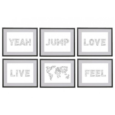 nahili ARTPRINT / POSTER geometrical "LOVE" Typo - Druck (DIN A3) Typografie Schrift-Grafik