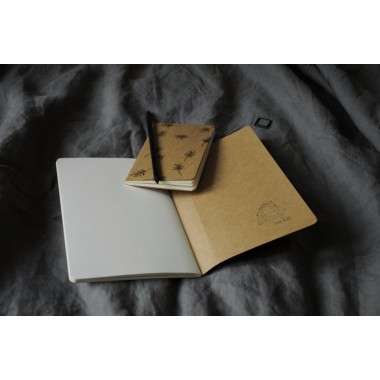 nahili Set NOTIZHEFTE A5&A6 "palms" geometrische, minimale Hefte blanko weiß Tagebuch