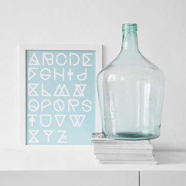 nahili A3 ARTPRINT / POSTER "geometrical ABC" abstrakte Grafik Kunst - Druck