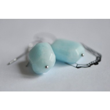 na.hili Ohrringe Ohrschmuck Eisfacetten***polar* Weißgold silbern 