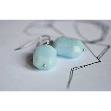 na.hili Ohrringe Ohrschmuck Eisfacetten***polar* Weißgold silbern 