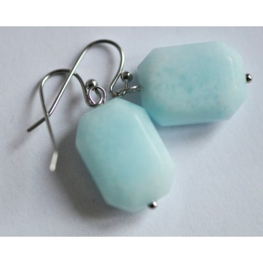 na.hili Ohrringe Ohrschmuck Eisfacetten***polar* Weißgold silbern 