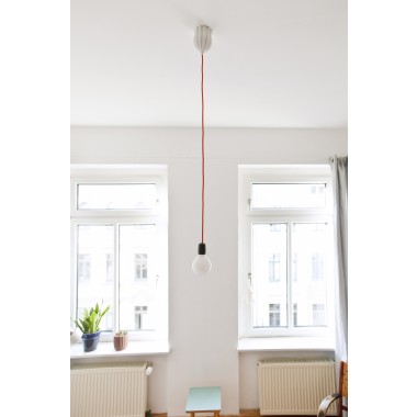 canopie® - Lampenbaldachin – Samenkapsel Gipsweiß