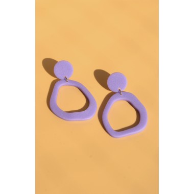 Ipanema | Lila Statement-Ohrringe | Santoclay