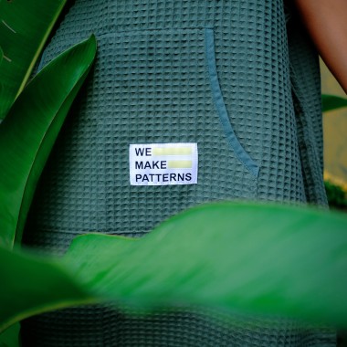 We Make Patterns - Handtuch Poncho Seagrass
