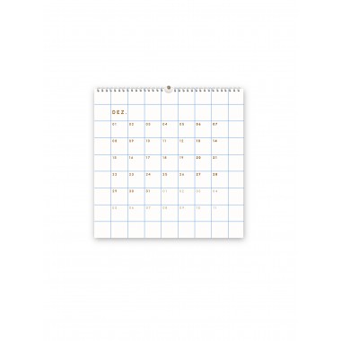 Kalender 2025 - kariert, SANS.