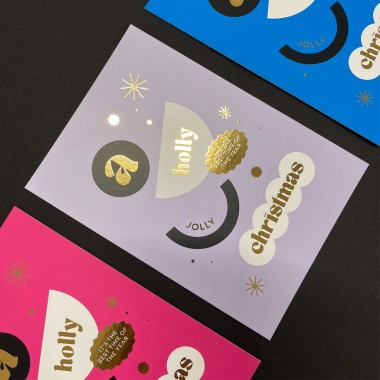 KARTE CHRISTMAS – A Holly Jolly Christmas – Blau – Studio Schön®